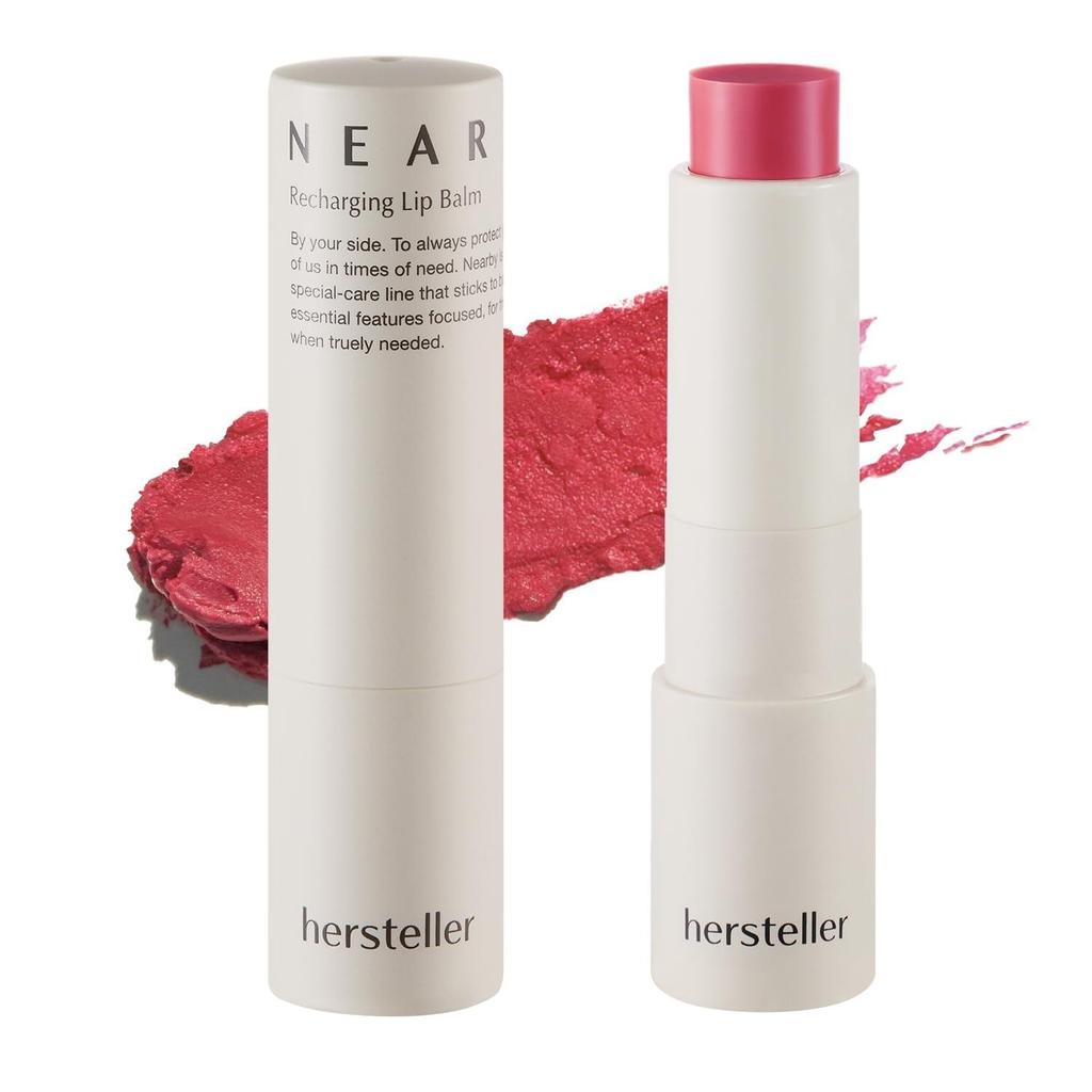 hersteller (Colori Fucsia)Nelle vicinanze Balsamo per labbra ricaricabili Vegan Butter Complex Trattamento idratante intensivo per labbra e guance secche Naturale Sano