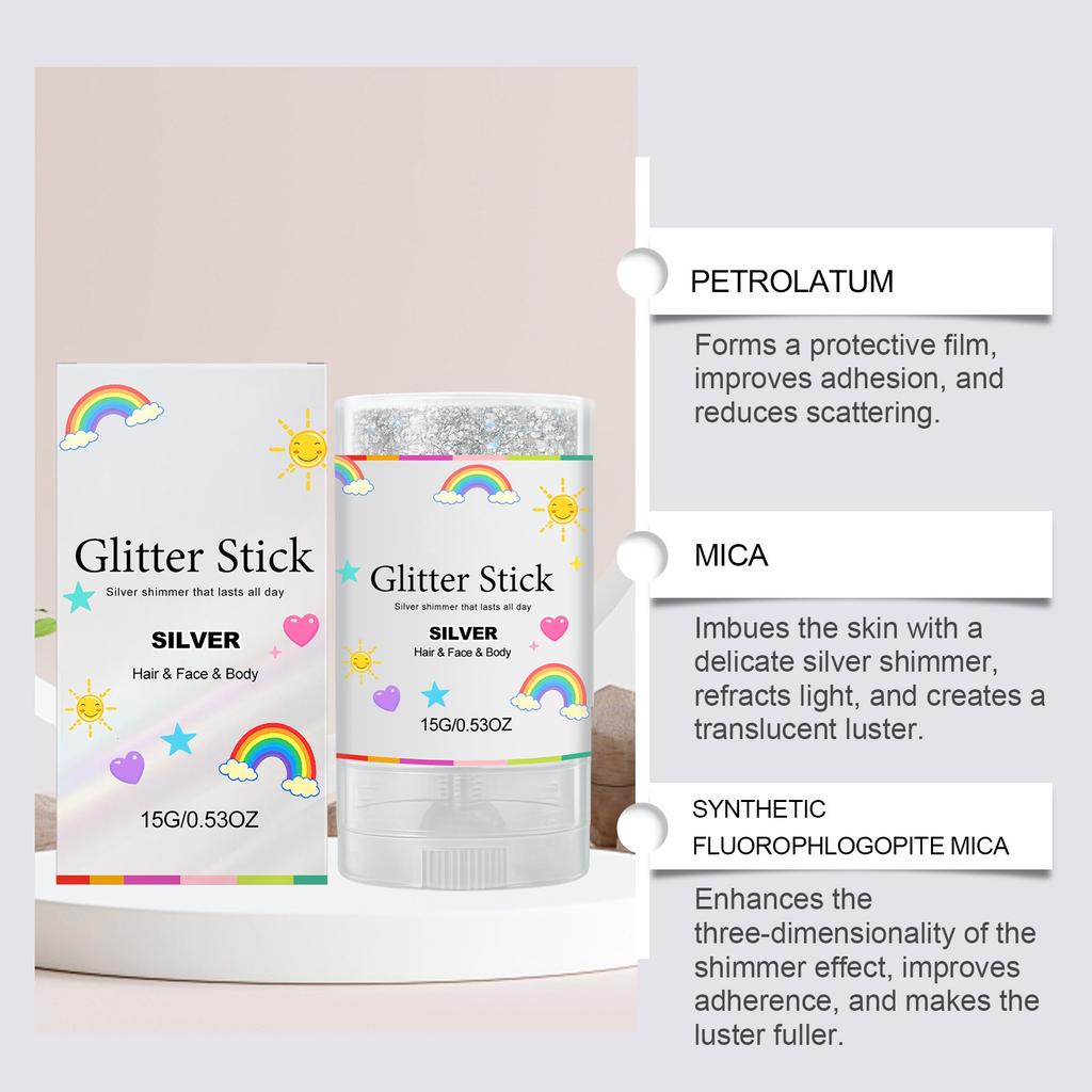 Body Glitter Stick, Facial Painting, Sequin Gel, Mermaid Makeup, Music Festival Carnival, Hair, Eyeshadow, Makeup.