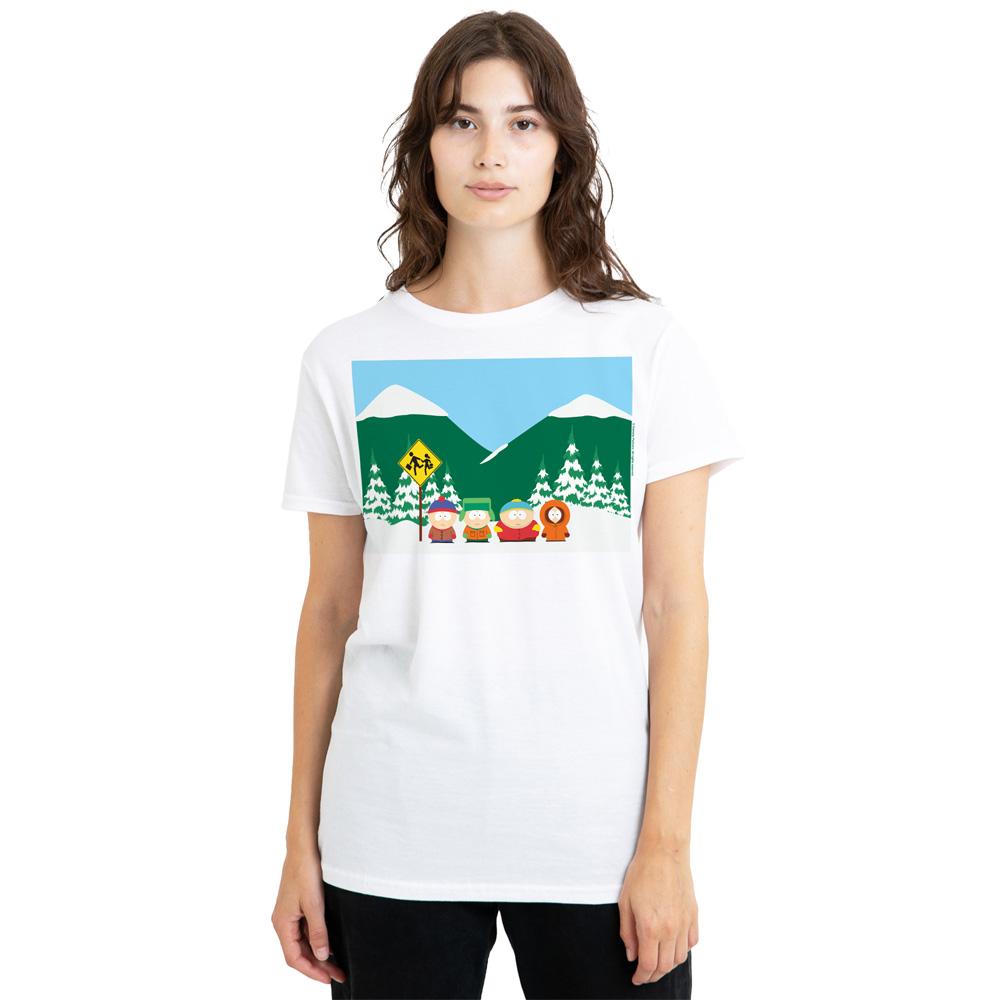 South Park Unisex Adult Bus Stop T-Shirt