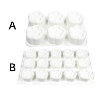 Flower Shape Silicone Molds Fondant Mousses Cake Molds Making Pastry Chocolate Molds Baking Decorating Tool Nonstick