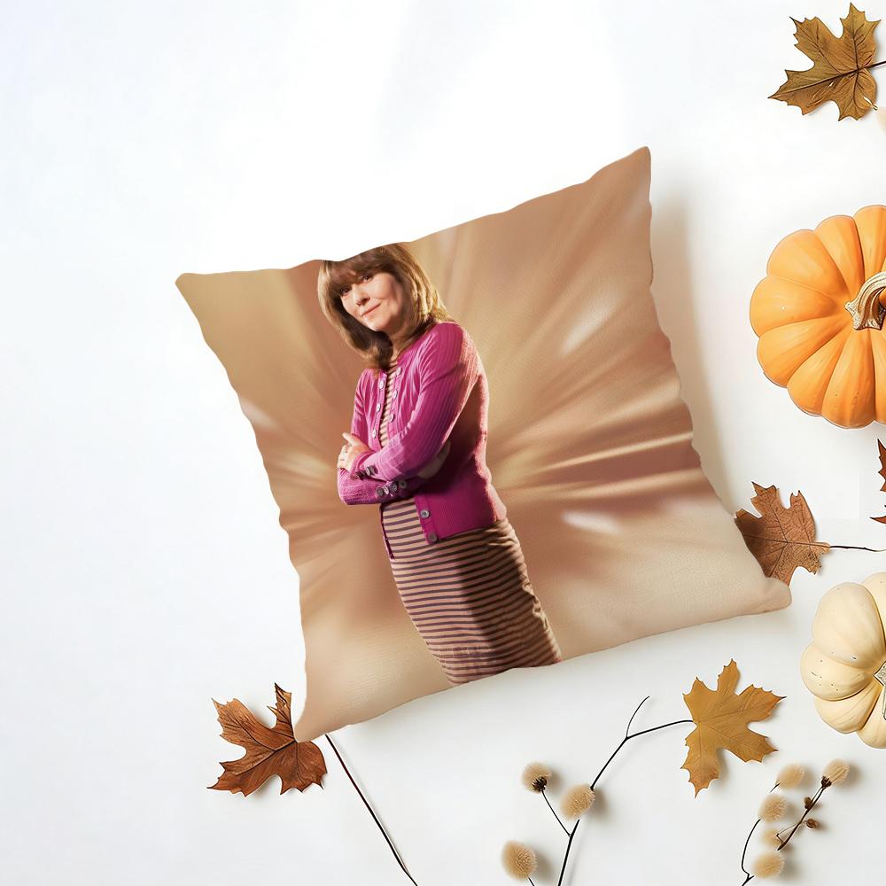SSarah Jane Smith Cushion Cover Washable Linen Pillowcase Soft for Daily Sofa Bed Home Room Decor