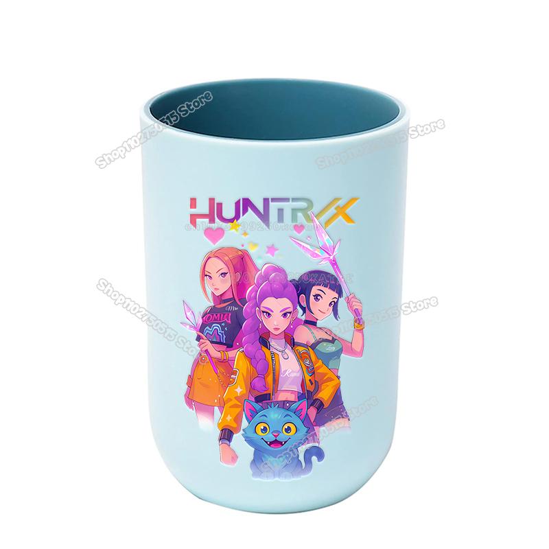 

Perfect KPop Demon Hunters Kids Toothbrush Mugs Cute Girl Mouth Washing Cups Tooth Brush Cups Drinkware Bathroom Toothbrush Holder