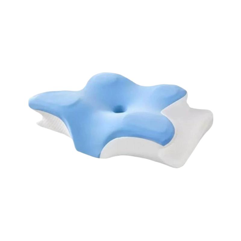 

1pc Cervical Neck Pillow Designed for Neck Support Upgraded Memory Foam Pillow Especially for Side Sleeper Sleeping Body Cushion синій