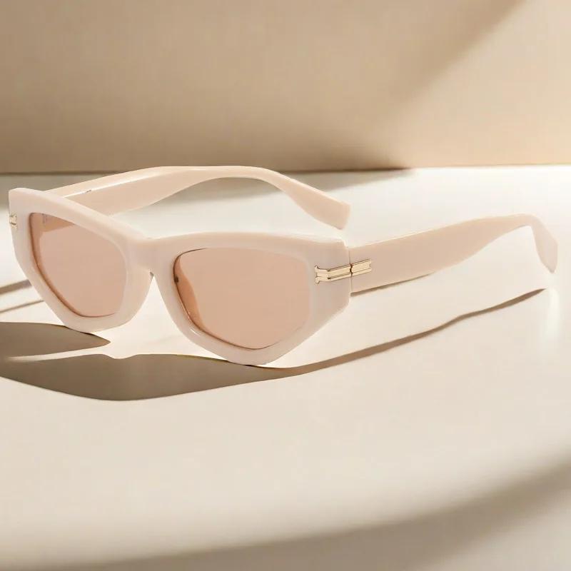 Women Cat Eye Sunglasses Luxury Brand Designer Vintage Irregular Frame Gradient Eyewear UV400 Shades Women's Sunglasses