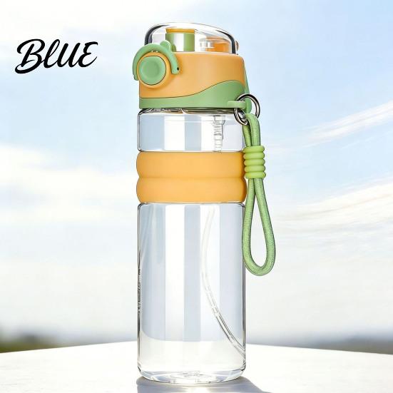 Leak Proof Sports Water Bottle Spray Bottle 750ml Dual-Use Mist And Drink Cup with Safety Outdoor Fitness Drinking Lock Leak-Proof Plastic
