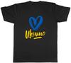 Love Heart Ukraine Mens Unisex T-Shirt Tee