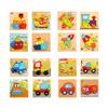 Mehrfarbiges Puzzle Puzzles Lernspielzeug Kognitives Spielzeug Holz für Kinder Baby