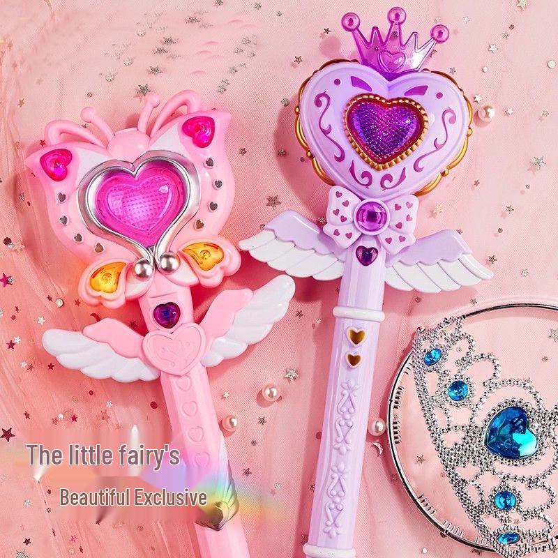Magic Fairy Wand with Light, Music, and Projection for Girls