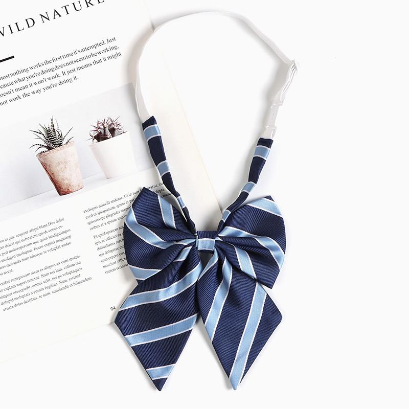 Cravate rayée style écolier pour enfants avec nœud pour mode décontractée Printemps