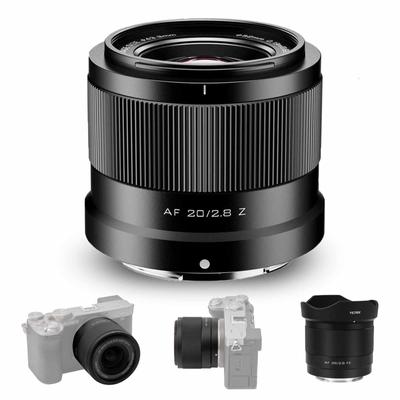 Viltrox 20mm Z Kamera Autofokus Objektiv til Nikon Spejlløse Z9 F2.8 Objektiv, Fuldformat Kompatibel, Vidvinkel Z-Mount Kameraer, Z5, Z6, Z7, Z6II, Z7II,