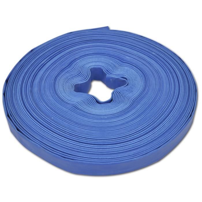 VidaXL Tuyau plat 50 m 1 pouce PVC