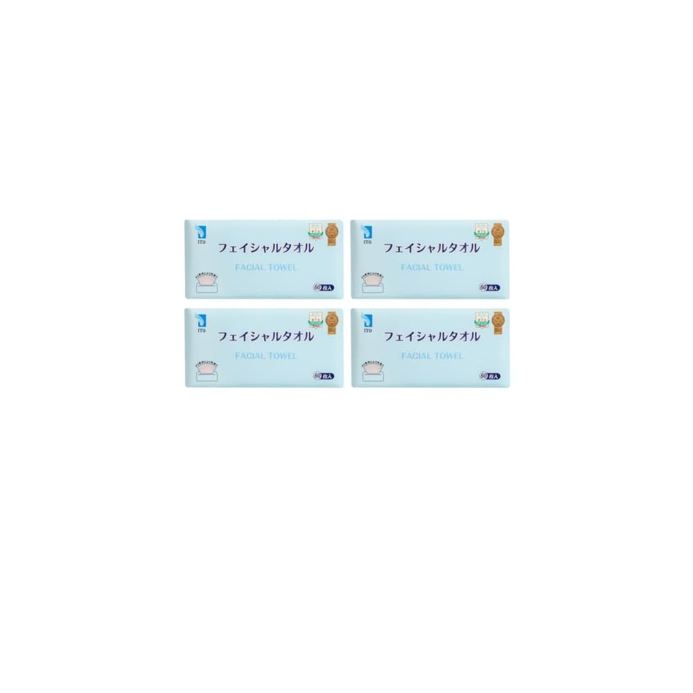ITO Facial Towels, Tissue Type, Cleansing Towels, Disposable Towels, for Skin Irritation