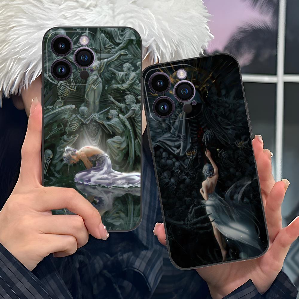Anime Ghostblade Mobile Phone Case for iPhone 17 16 15 14 13 12 11 X XR XS 8 7 Air Pro Max Plus Mini Colorful Cover Cover Luxury