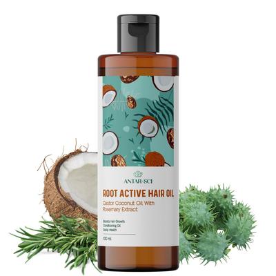 Antar-Sci Hair Fall Oil for Men & Women | Hair Fall Control & Hair Growth Oil with Rosemary, Castor & Coconut Oil | Strengthens Roots & Reduces Hai