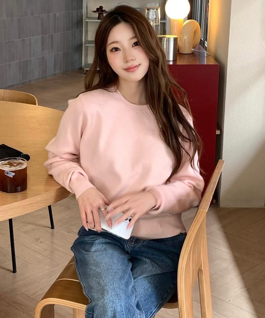 Keoseuteomeokeullagumeon Basic Round Ribbed Knit 8 Color Cowkt002