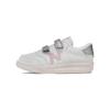 CT60 Comfortable Versatile Velcro Lightweight Low-Top Walking Shoes Baby Sneaker Silver White Pink IVCT60WP