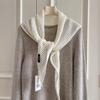 Versatile Hollow Knitted Triangle Scarf Shawl Spring and Summer Four Seasons Outer Shawl Scarf Multi-purpose Fart Curtain Waist Scarf