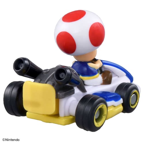 Takara Tomy Tomica Drift Tomica Mario Kart Drift Starter Set Toad & Standard Kart Mini Car Toy Ages 3+