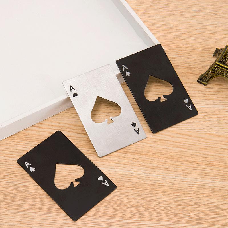 Ace of Spades Metal Bottle Opener - Portable Bar & Household Tool