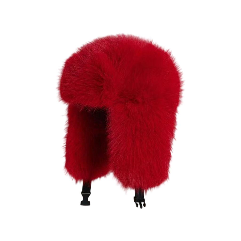 Adjustable Winter Earmuffs Hat with Plush Exterior Providing Superior Warmth Fit Most Adults Head Circumference