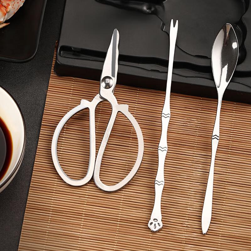 

Pabei 3-Piece Stainless Steel Crab Tool Set