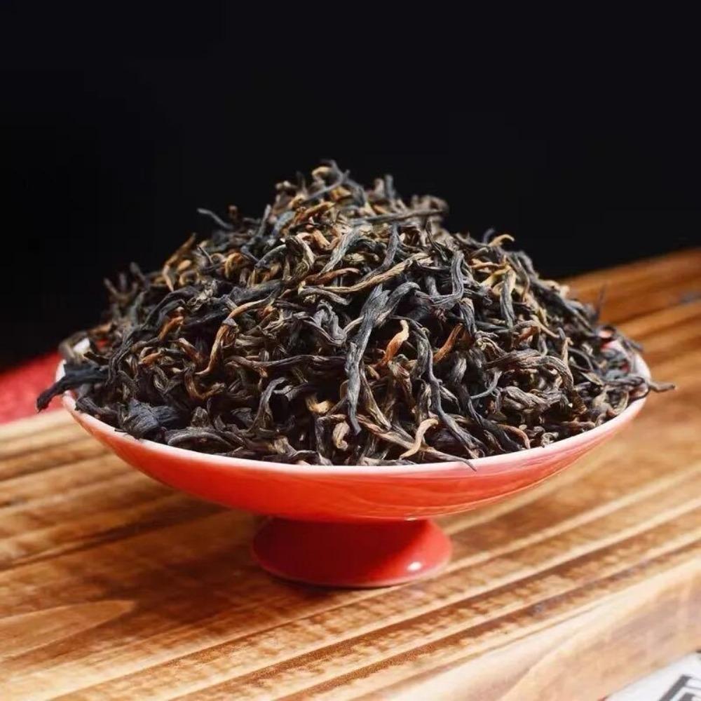 Organic Jin Jun Mei Black Tea 250g, Premium Wuyi Golden Eyebrow Loose Leaf, Natural Energy Tea for Men Women