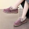 Cotton Shoes Women's New Winter Fleece Comfortable Soft Sole One-foot Mom Shoes Home Warm, Non-slip and Versatile Casual Shoes
