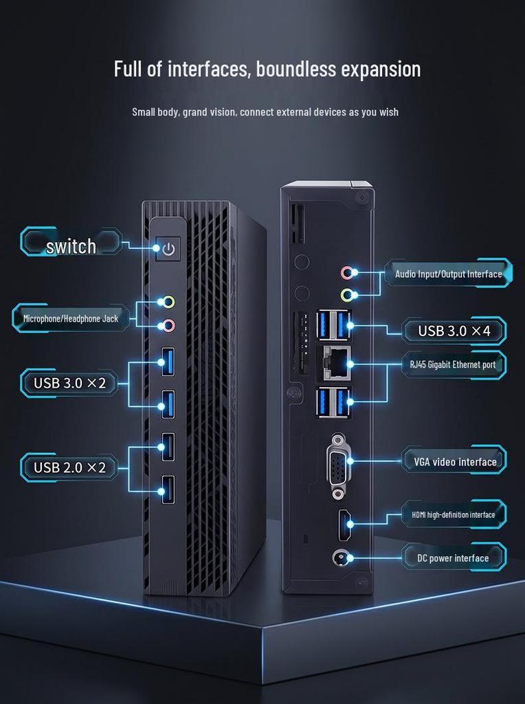 Mini PC Core i5-6300U, Low Power Office/Home Desktop