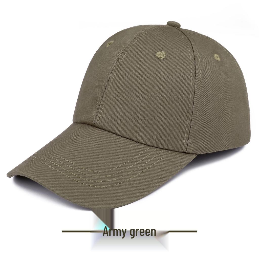 Customized Cotton Baseball Cap with Printed Logo for Men and Women - Duckbill Sun Hat for Work or Leisure.