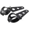 KIMISS Fork Headlight Mounting Bracket, 35-43mm Motorcycle Headlight Mount Bracket Fork Tube Clamp Kit Black for Chopper Cafe Racer