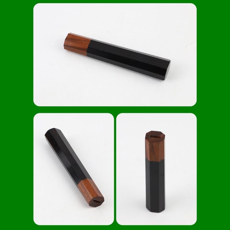 Nonacid Black Sandalwoods Octagonal Handle Tool Part Sturdy And Smooth Finishes For Woodworking And Crafting