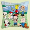 Cartoon Cute S-Snoopy Pillow Covers Cartoon Sofa Decorative Home Double-Sided Printing Short Plush Cute Cushion Cover