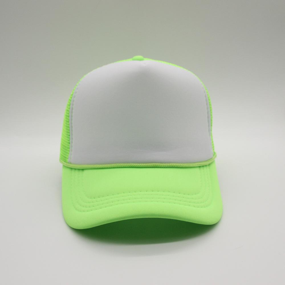 New Trucker Caps Men Women Plain Blank Foam Mesh Baseball Cap With Rope Summer Breathable Outdoor Sport Sun Visor Hats