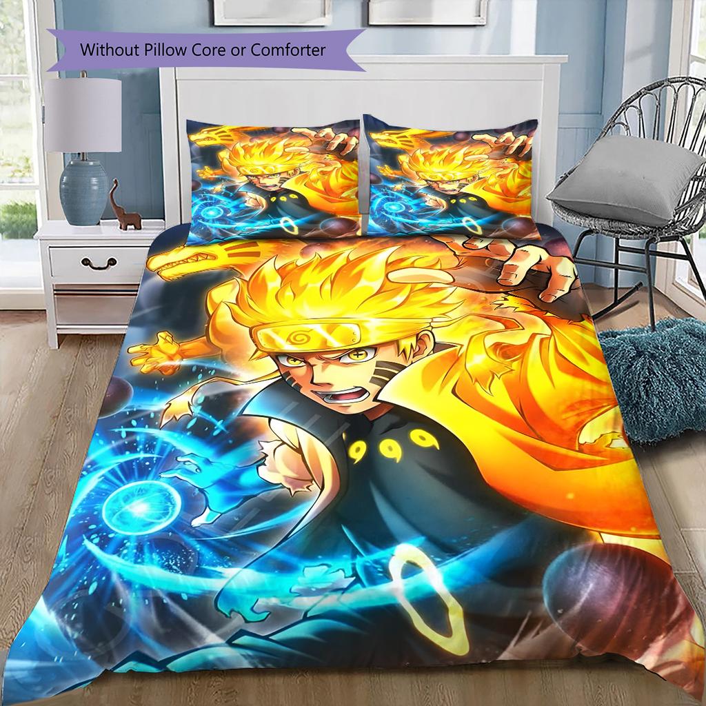 Cartoon Pattern Bedding Quilt Set Quilt Cover Pillowcase Home Decoration Birthday Gift (1 * Duvet Cover + 2 * Pillowcase, Without Core)