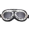 Vintage Goggles Harley Style Silver Frame Copper Motorcycle Windproof Protective Eyewear Retro Goggles For Karting Riding And Biking