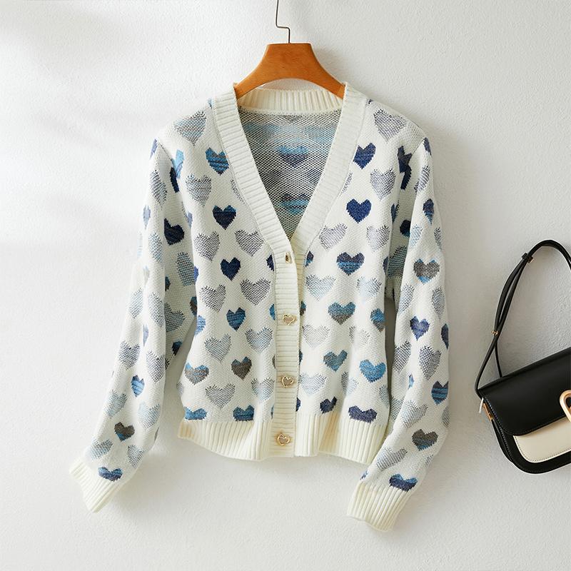 Comfortable Commuting Sweater Versatile Knitted Outerwear Cardigan Coat for Women