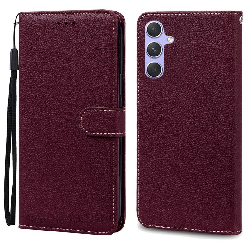 A34 5G Case For Samsung Galaxy A34 Case Silicone Cover For Samsung Galaxy A34 A 34 SM-A346B Phone Cases Leather Wallet Cover