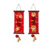 1 Pair Chinese Style Spring Festival Couplets Velvet New Year Door Couplet Wall Art Pendant  Window