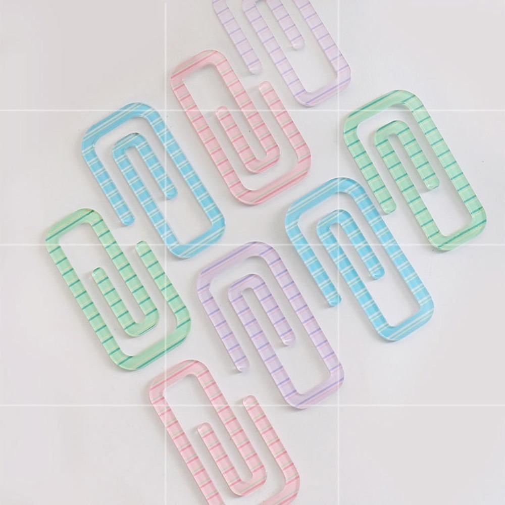 Candy Color Ledger Bookmark Paper Clip Shape Reading Bookmarks Cute Book Page Marker  Students