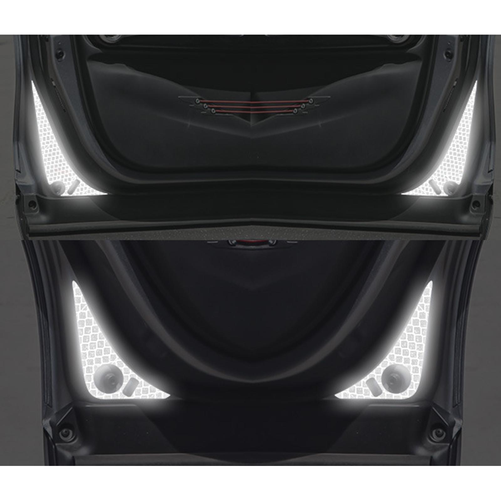 

4x Car Reflective Stickers Anti Collision Reflective Strip Car Decoration Accessories Car Door Sticker Decal for Byd Atto 3 білий