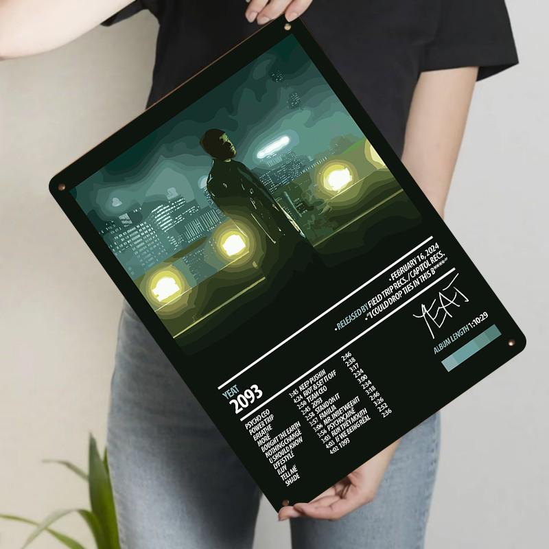 

YEAT Album Cover Metal Wall Art Urban Music Decor for Bedroom Living Room 20x30cm（7.8x11.8inch）