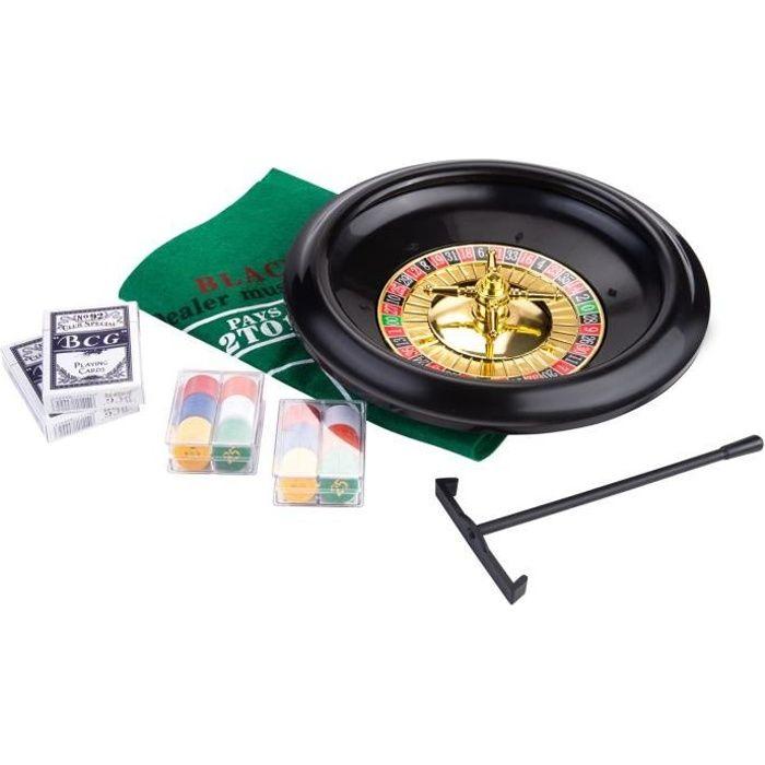 Set de jeu de casino - Engelhart - Roulette 12'' et Black Jack - Mixte - A partir de 14 ans