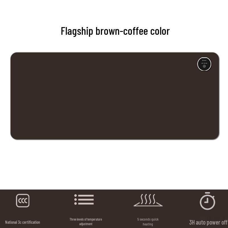 Heated Extra-Large Mouse Pad with Hand Warmer - Office & Student Desk Accessory