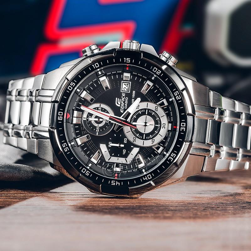 Casio Edifice Black Men's Watch - EFR-539D-1AVUDF Black Watch EFR-539D-1A EFR-539D-1A