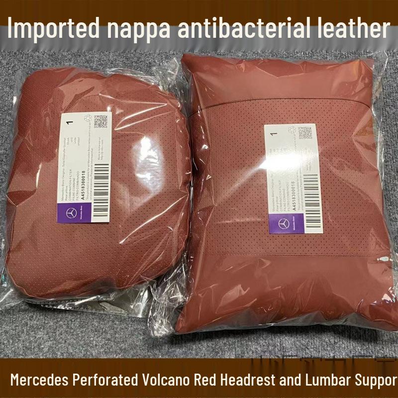 Mercedes-Benz Nappa Summer Headrest & Lumbar Support for GLC/GGLS Seats