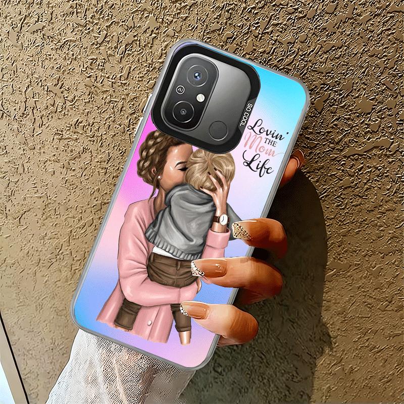 Girl Mom Baby Color Design Soft Phone Case for Xiaomi Redmi 15C 15 14C 13C 12C Poco X5 X6 X7 Pro X3 F8 F7 Ultra M8 13 12 Cover B