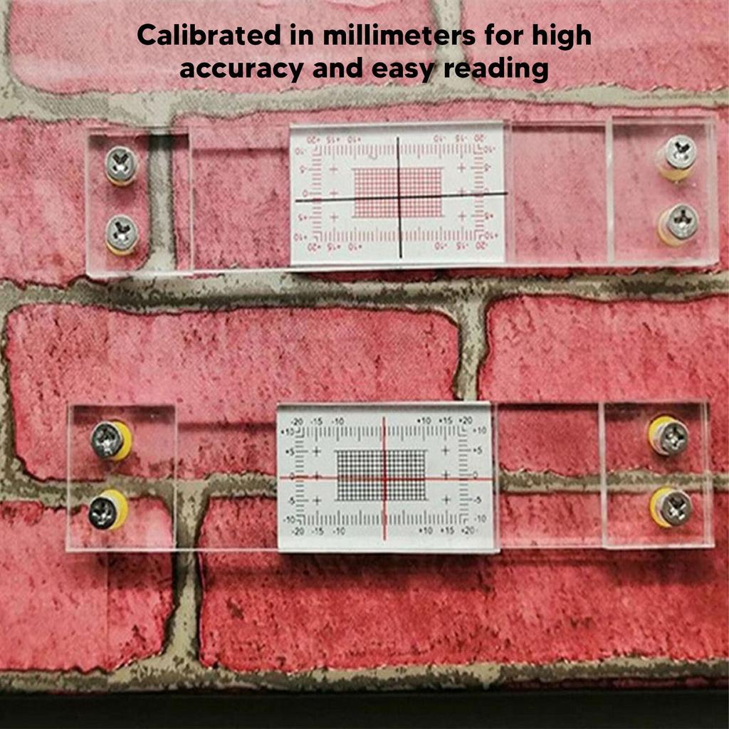 Crack Monitoring Record Tell Tale Corner Crack Monitor For Standard Crack Corner Tell Tale Record For Monitoring Wall Deformation