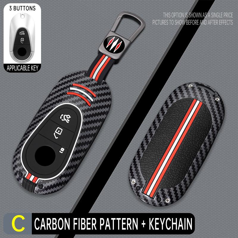 Interior Mouldings Car Key Fob Case Cover for Mercedes-Benz C S GLC EQE EQS Class W223 X254 V297 V295 W206 S206 X206