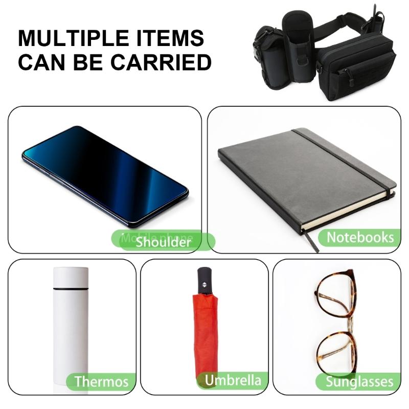 Fishing Tackle Lures Bag Shoulder Bag Waist Pack Large Capacity Multifunctional