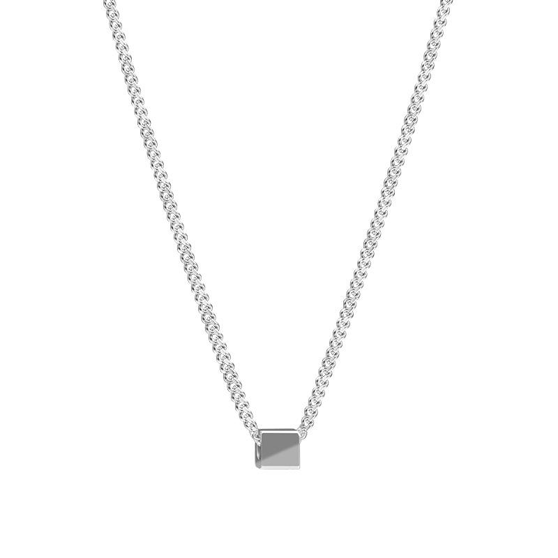 

Wang Yibo same necklace summer collarbone chain cold wind men s tide sweater chain accessories hip hop titanium steel necklace tide